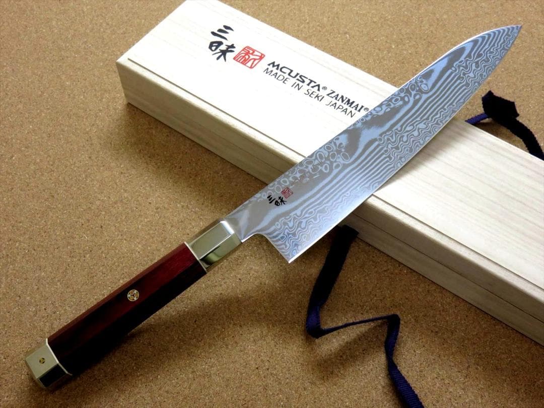 関の刃物 牛刀 210mm 三昧 荒波 コアレス鋼 野菜 肉切 両刃万能洋包丁