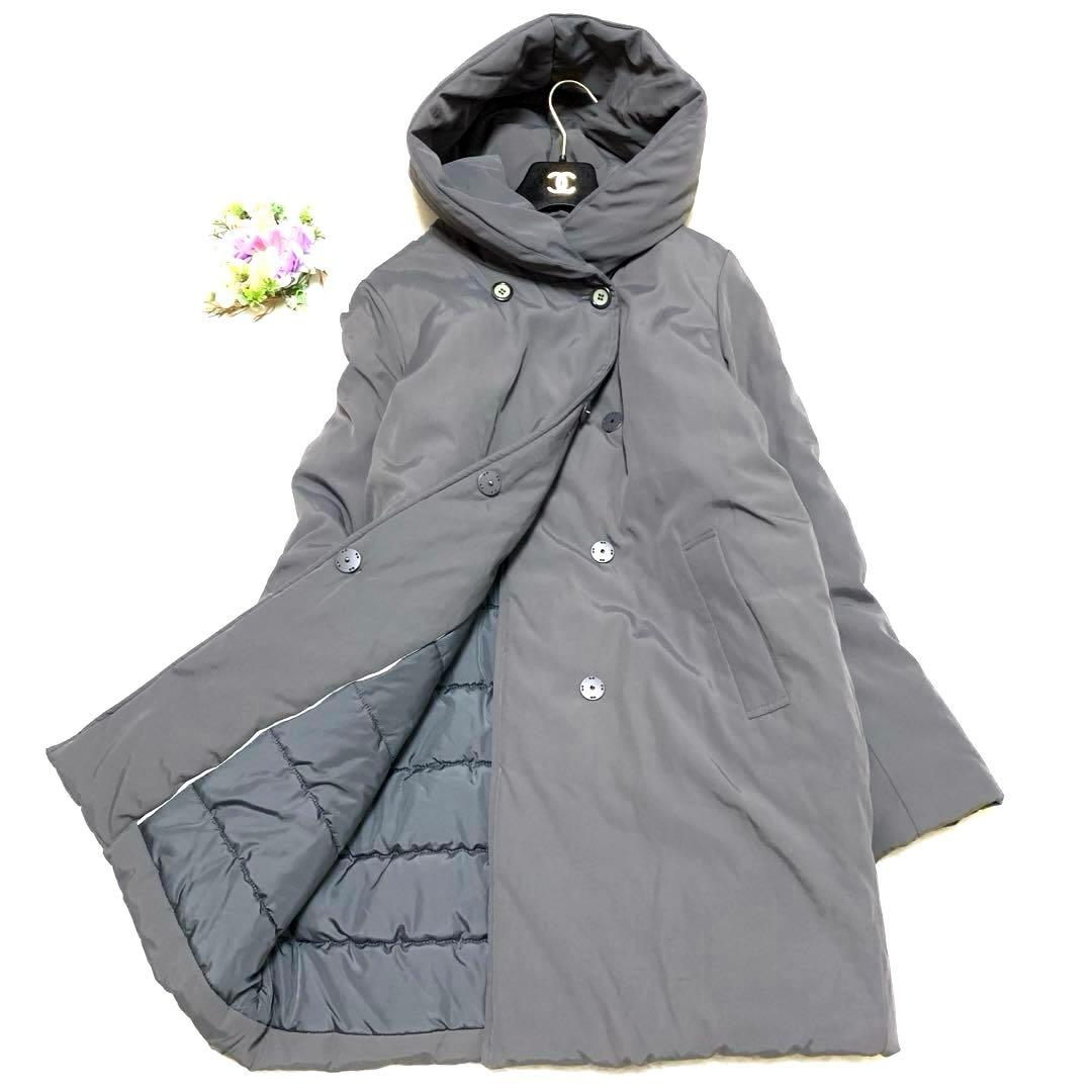 ★ jun様　マックスマーラ　ロング❤︎ フーデットコート❤︎中綿❤︎キルティング　L