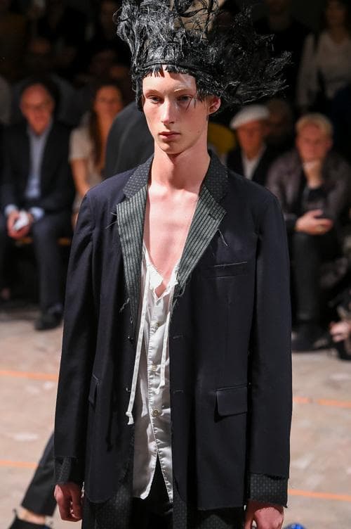 【大特価】コレクションアーカイブ17年春夏 ストライプロングジャケット