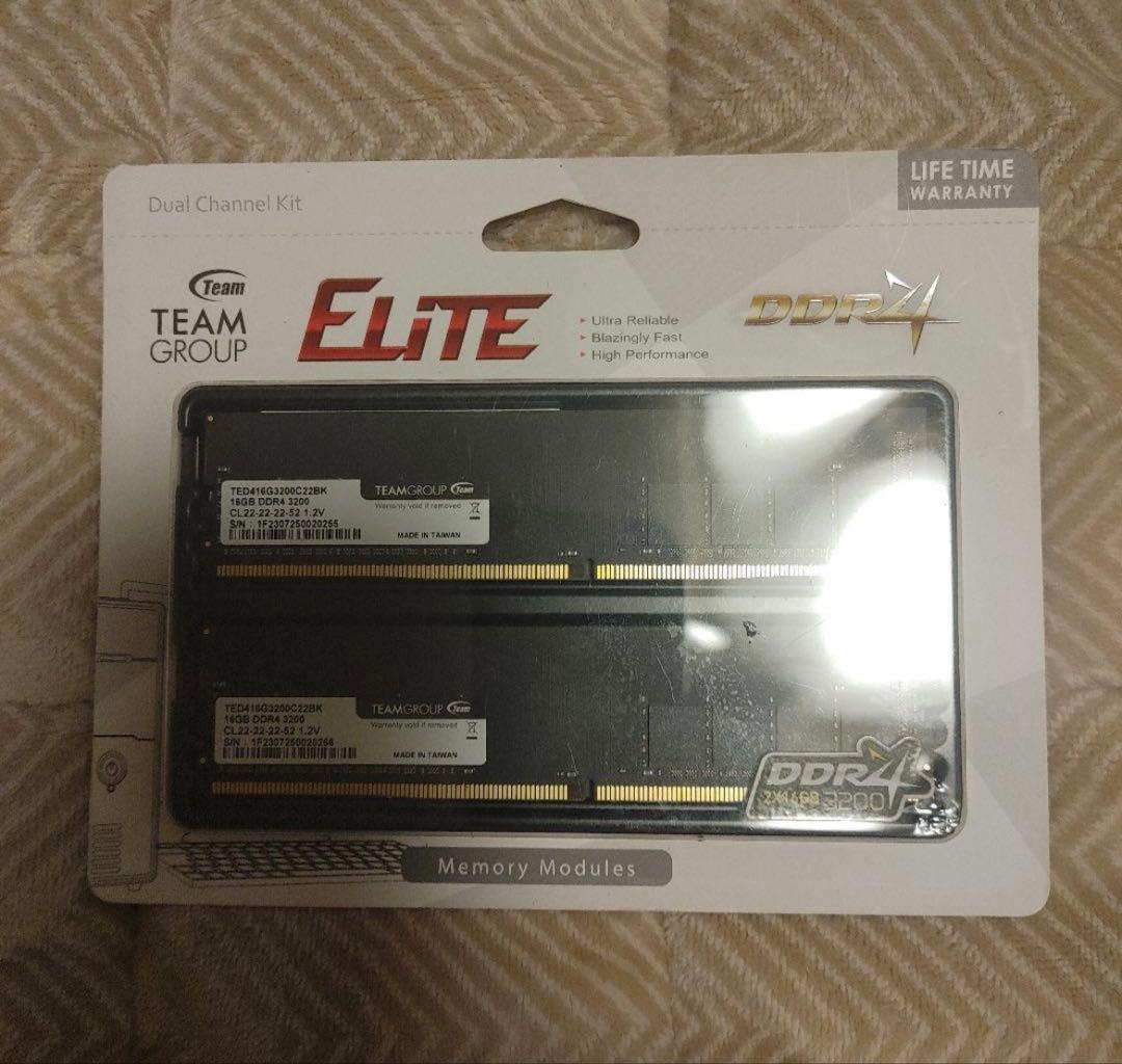 【新品】TEAM GROUP ELITE 32gb ddr4 3200mhz
