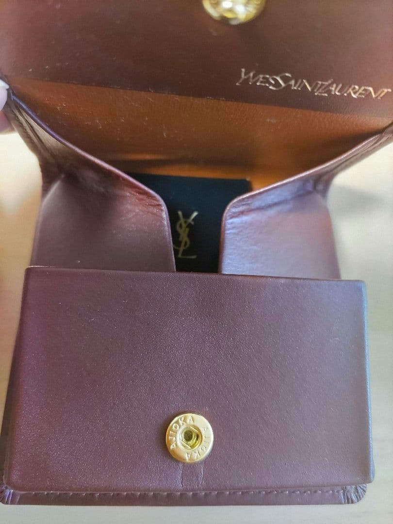 Yves saint Laurent ケース ボルドー 小銭入れ