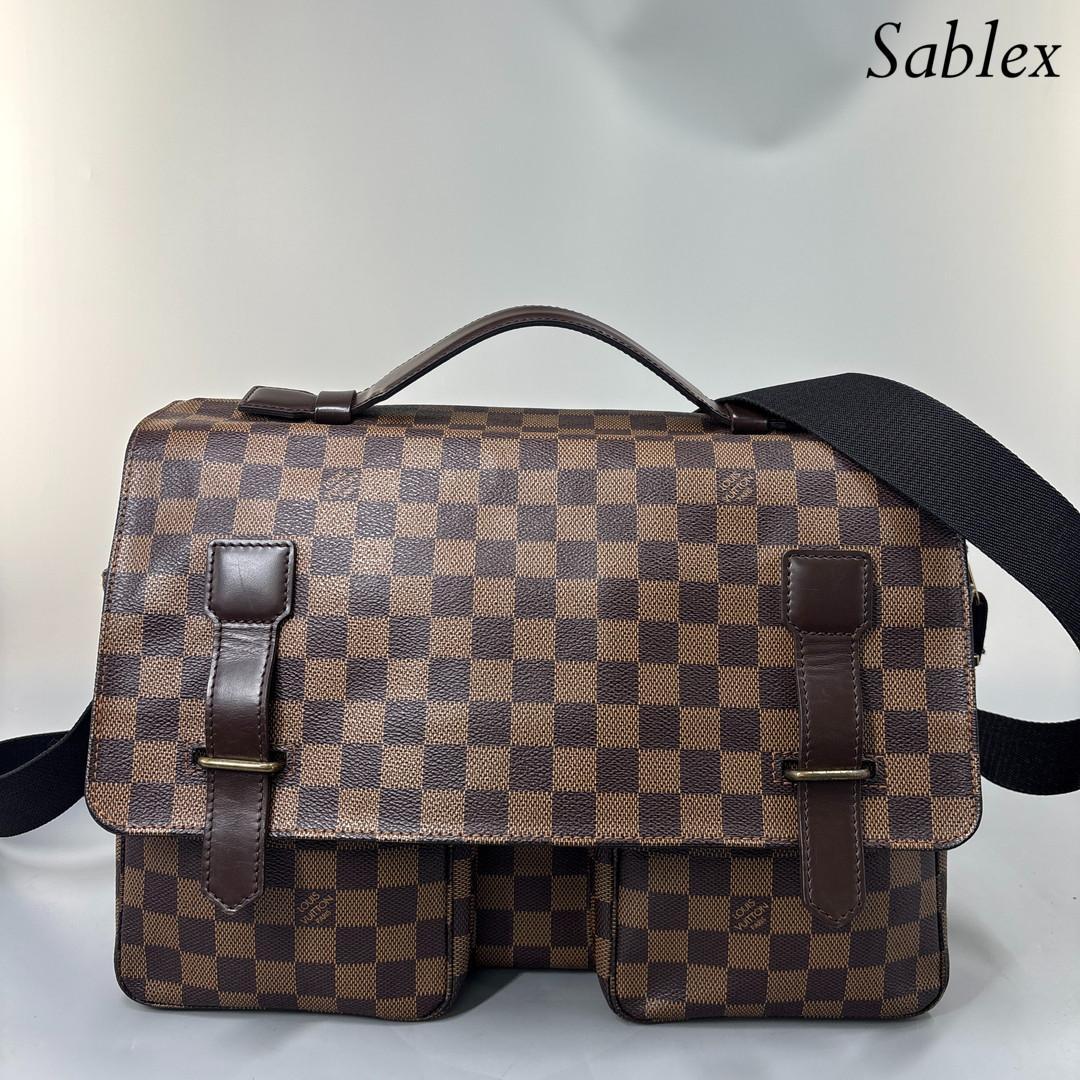 【超極美品】ルイヴィトン ダミエ エベヌ ブロードウェイ N42270 メンズ