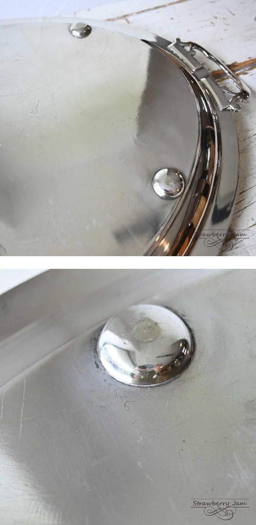 L3405-26 英国アンティーク シルバープレート キッチントレ ディスプレイ