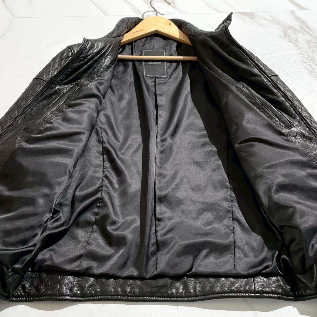 【極美品✨】TETE HOMME レザージャケット ダイヤキルティング 山羊革