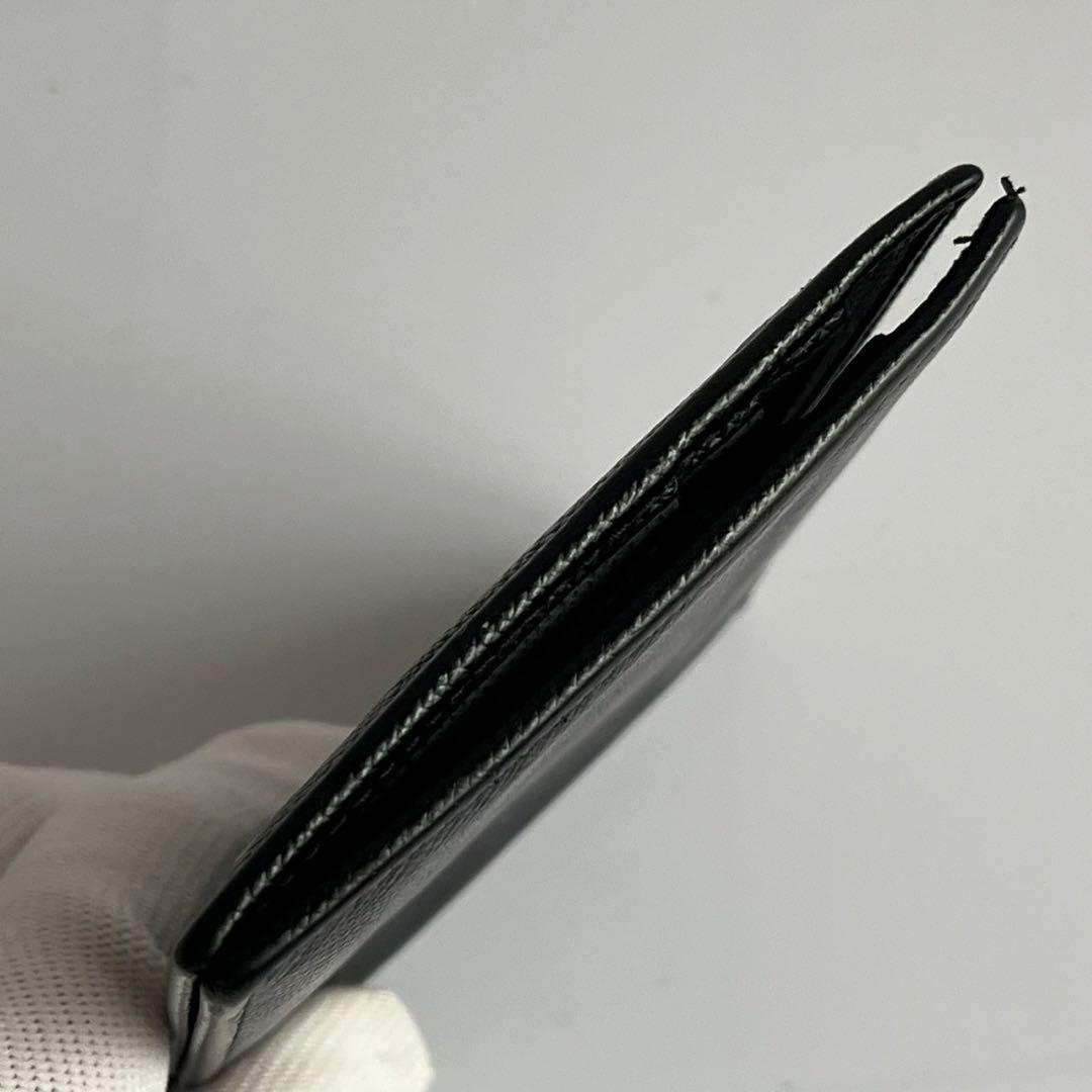 ✨極美品✨　PRADA マネークリップ　サフィアーノ　レザー　黒　ICタグ