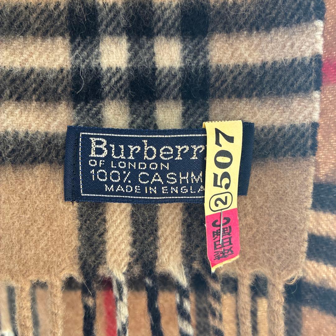 BURBERRY バーバリー マフラー カシミヤ100% ノバチェック 英国製