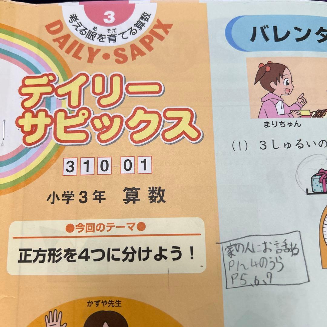 Spring様　デイリーサピックス 310-01-09 他　小学3年