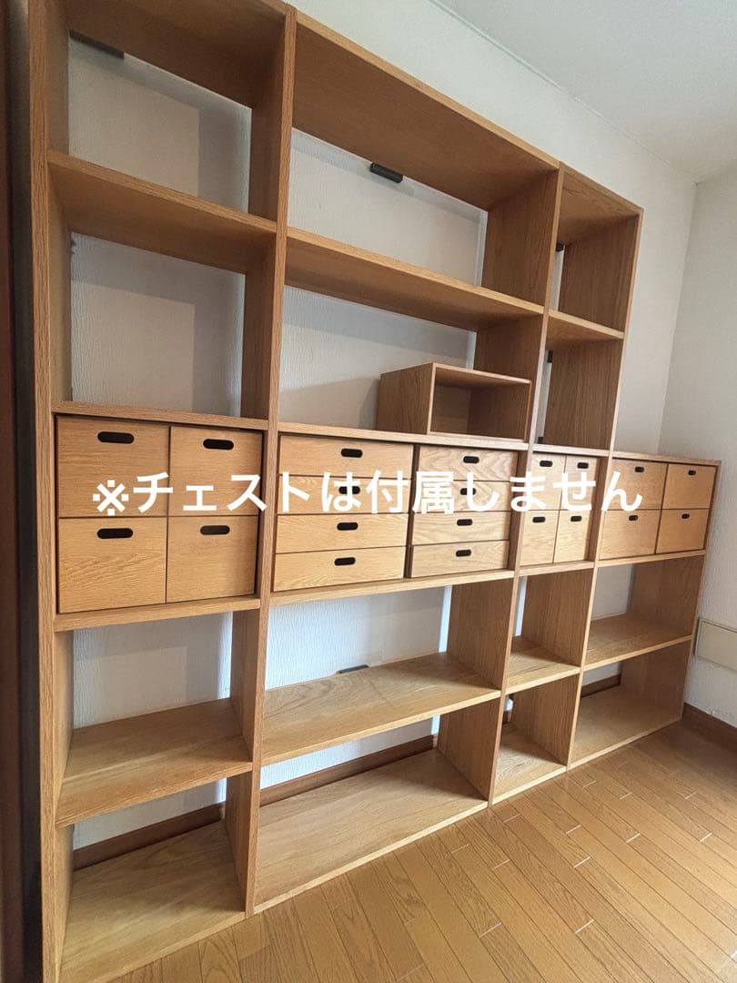 無印良品スタッキングシェルフ3点（5段×2列、ワイド追加5段、ワイド追加3段）