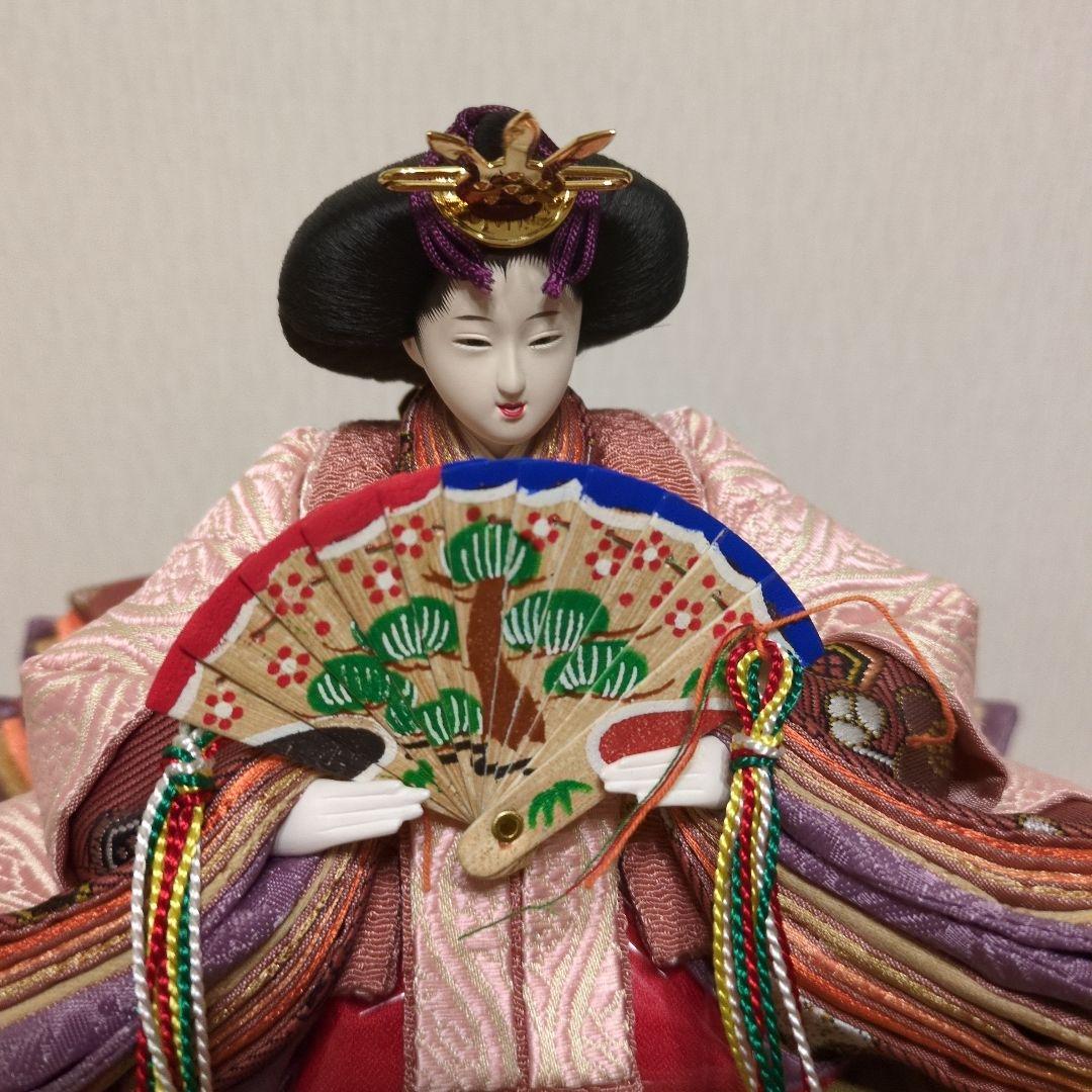 （送料込）山崎巧絢作　ひな人形セット 桐箱入り