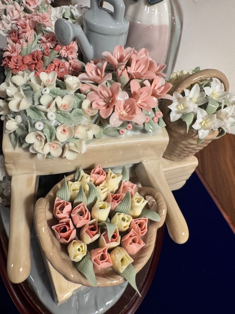 【66万円　新品同様】リヤドロ　LLADRO 公園通りの花屋さん　台座、ケース付