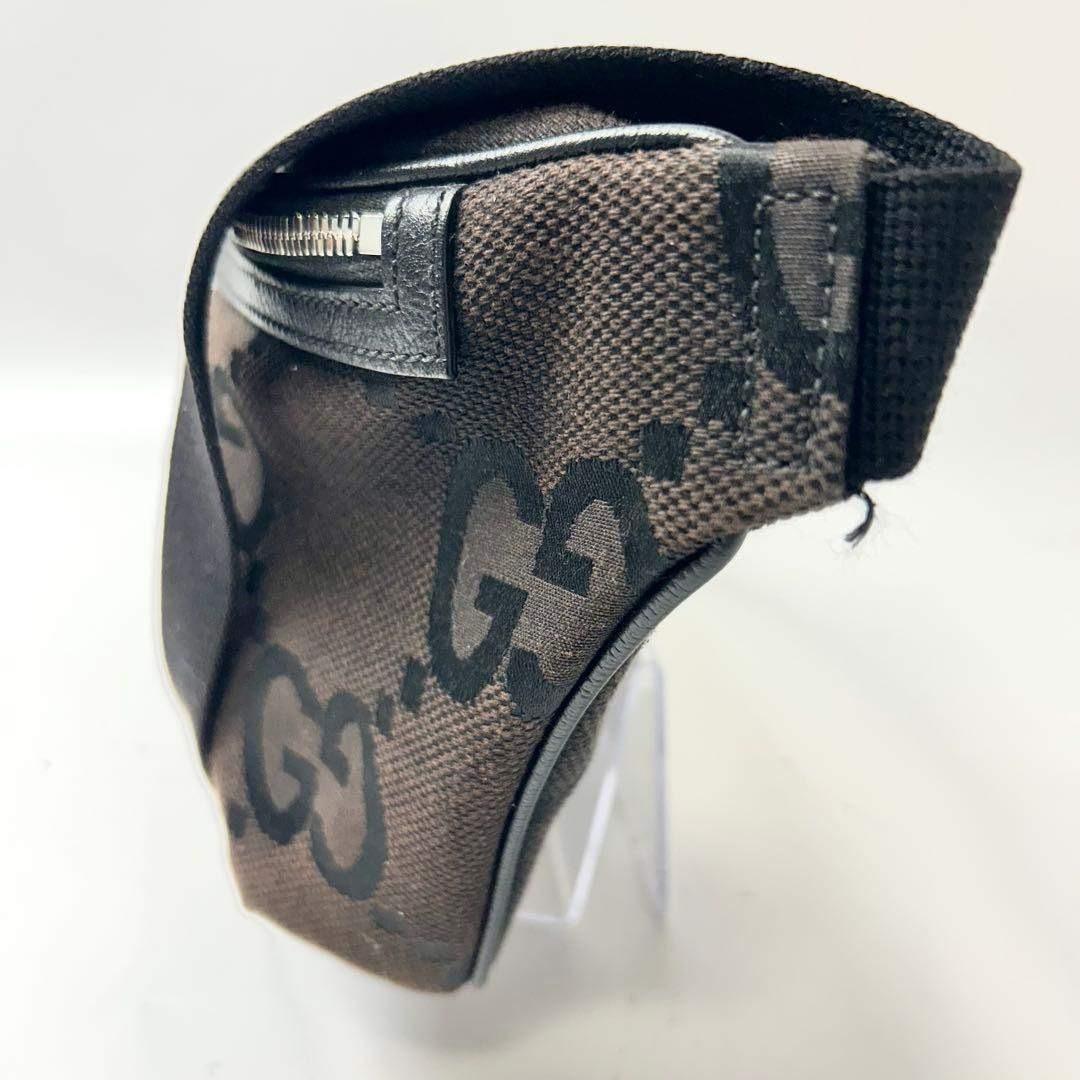 M＆SOUAグッチ　ジャンボGG ウエストバッグ　ボディポーチ　ブラック