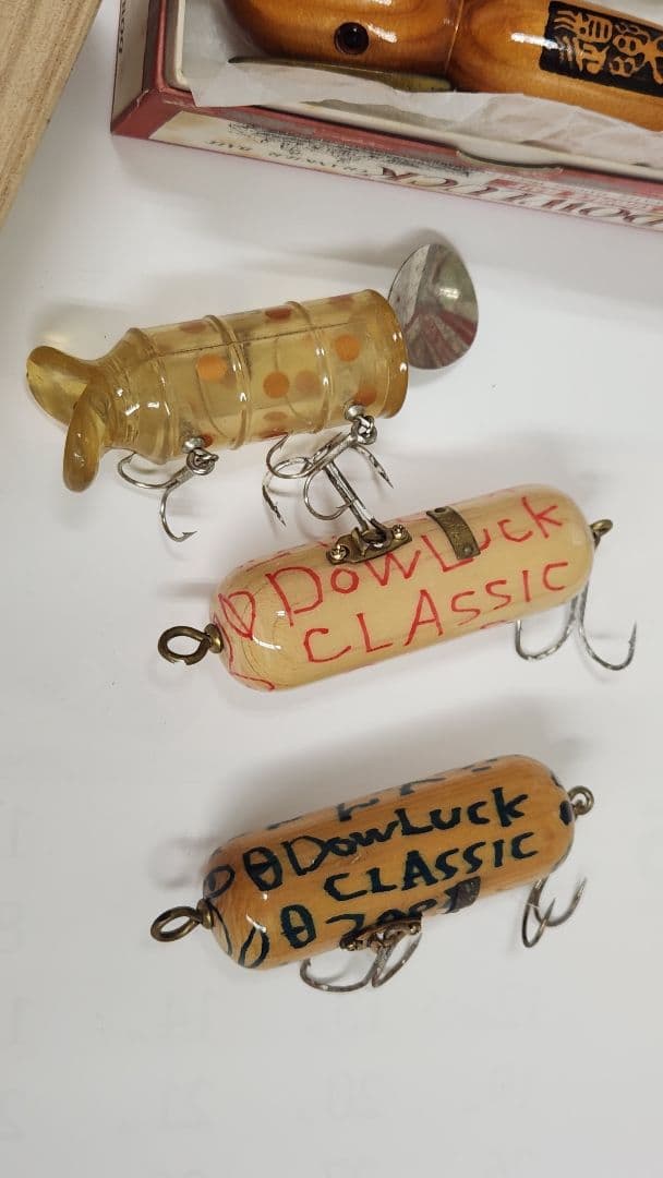 道楽、トップウォータールアー　DOWLUCK セット　ワッペン