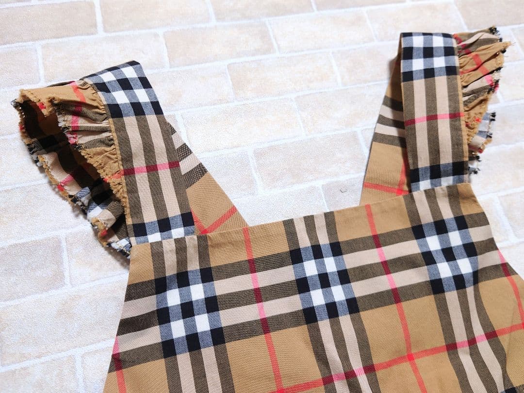 美品　バーバリー　BURBERRY　ノバチェック　ジャンパースカート　4Y　8Y