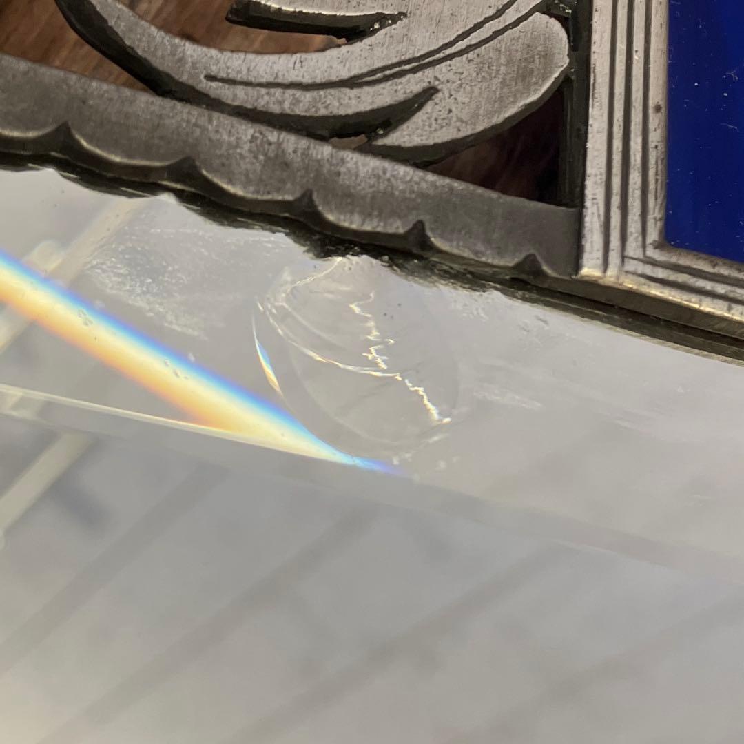 アンティーク ヴィンテージ フレームミラー ウォールミラー ステンドガラス 鏡