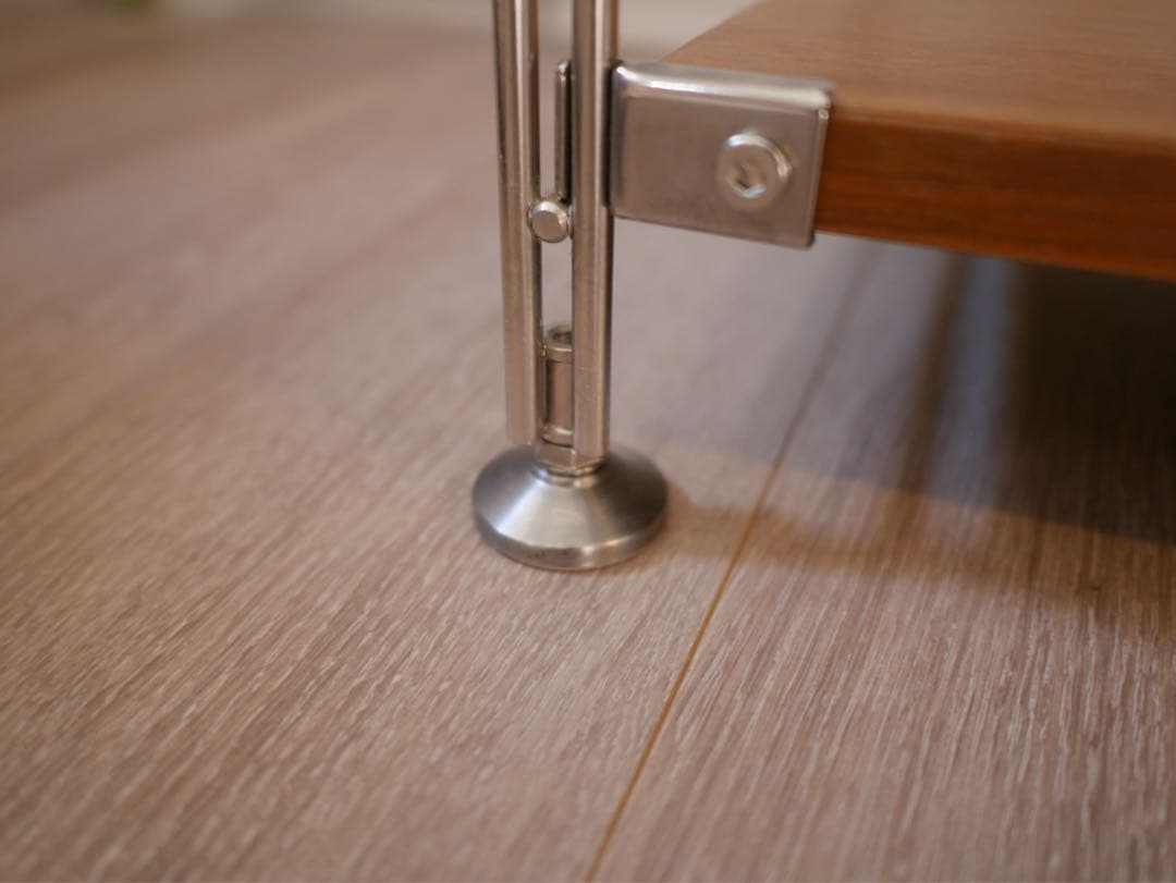 【送料込み】無印良品ステンレスユニットシェルフウォールナット※カゴなし※