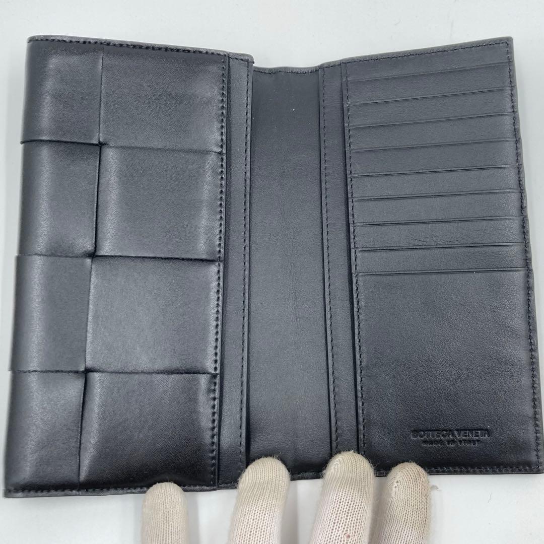 新品未使用BOTTEGA VENETA カセット イントレチャート 長財布 黒
