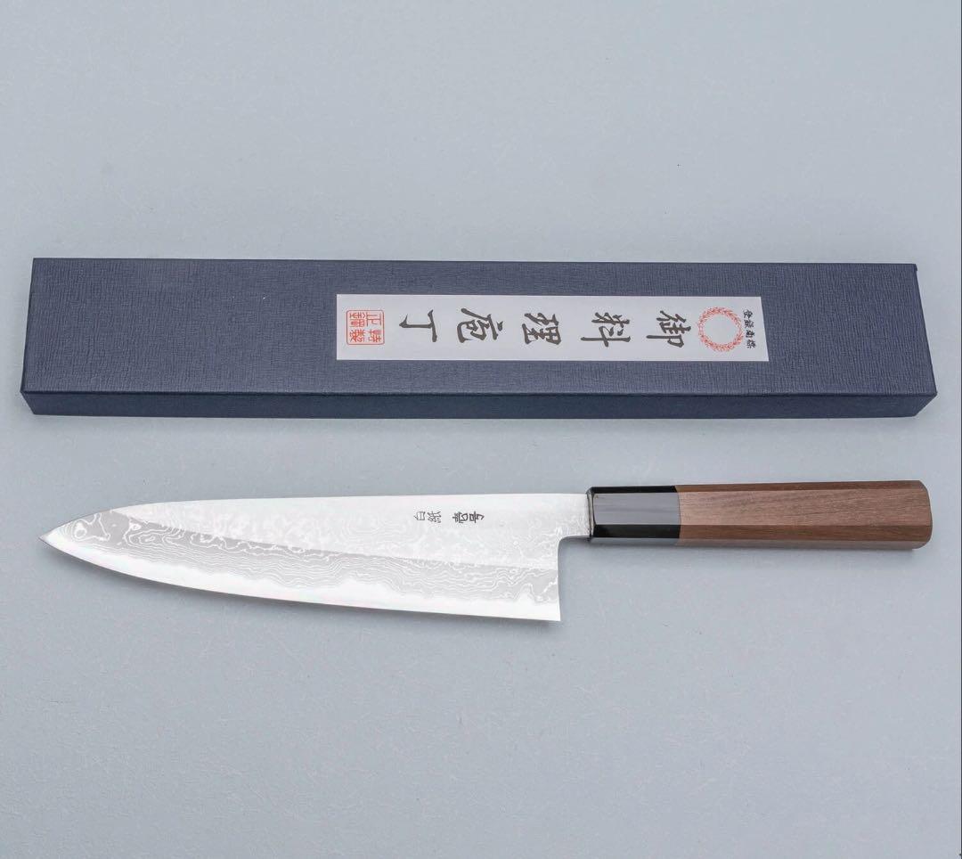 田中義一　ダマスカス　白一　牛刀　210mm