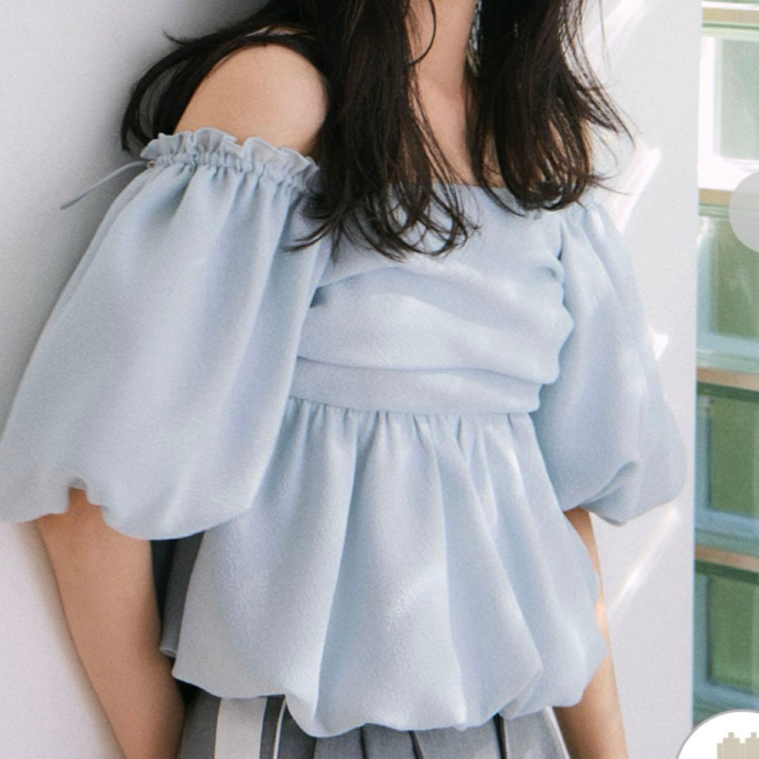 3wayオフショルパフスリーブブラウス　frayid