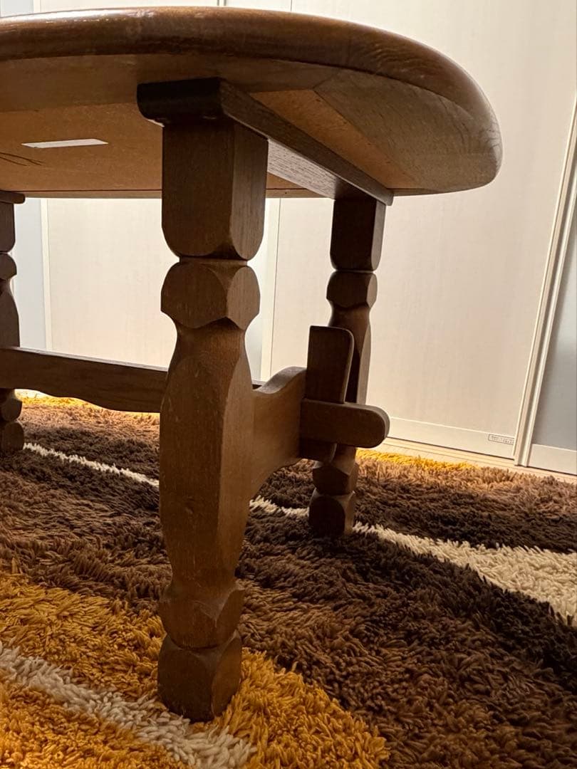 輸入ヴィンテージ　タイルトップソファテーブル　ミッドセンチュリー