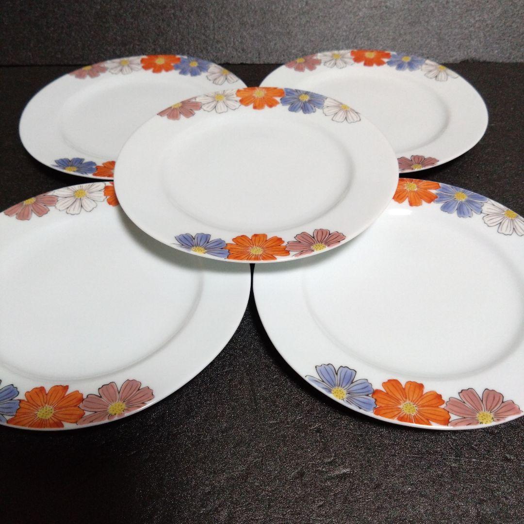 新品 波佐見焼 土蔵 コスモス 銘々皿5枚　お祝い