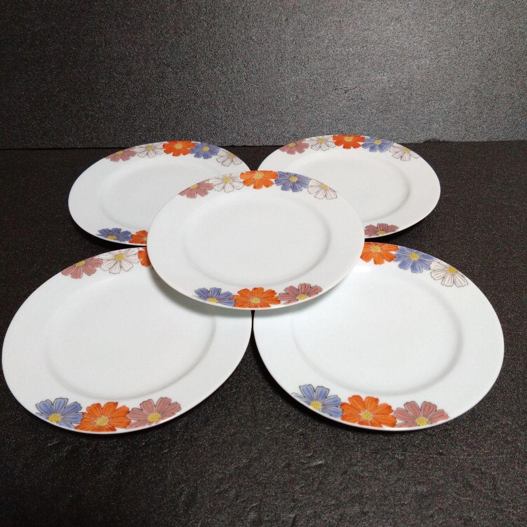 新品 波佐見焼 土蔵 コスモス 銘々皿5枚　お祝い