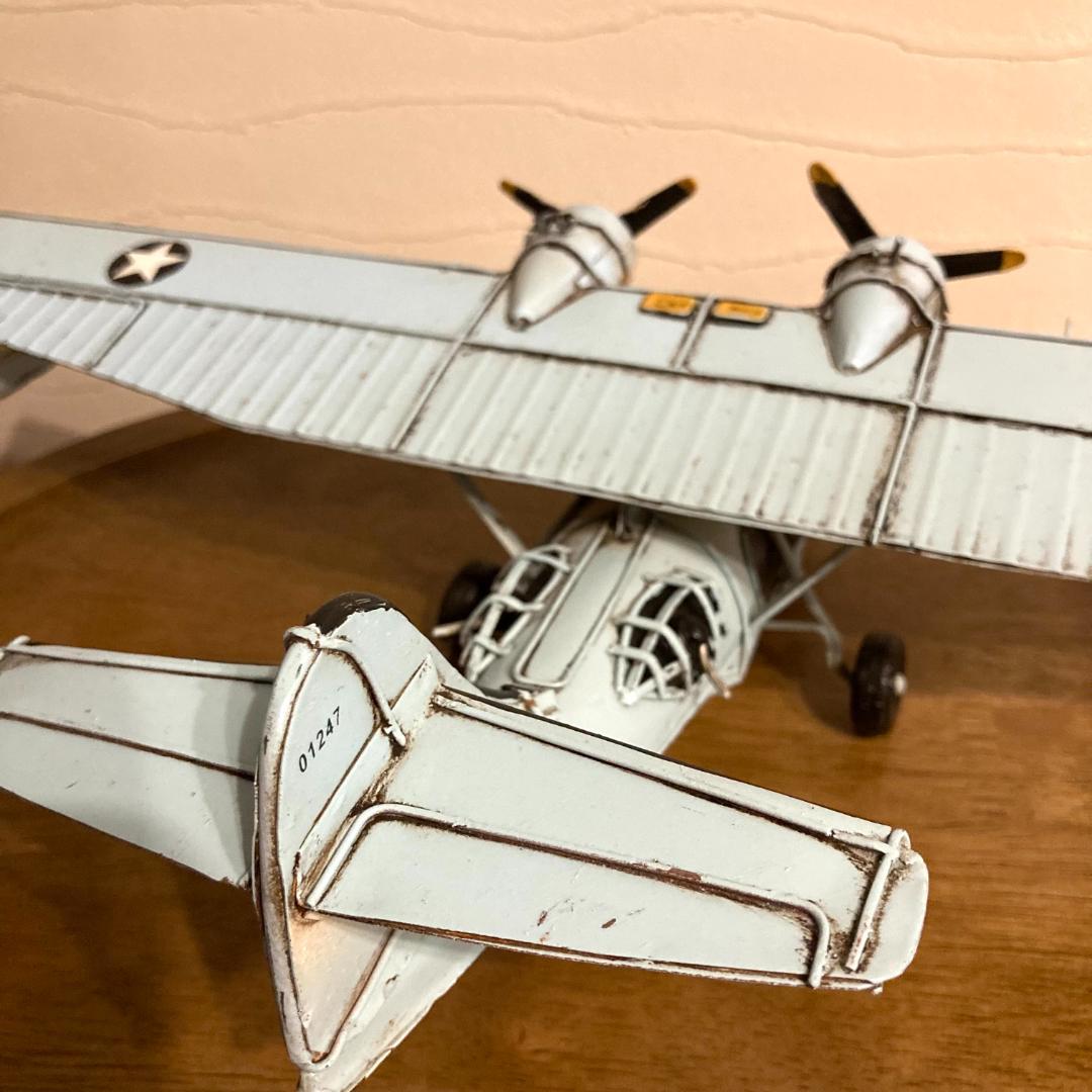 PBY カタリナ 飛行艇 ブリキ インテリア 置物 おもちゃ プラモデル 模型