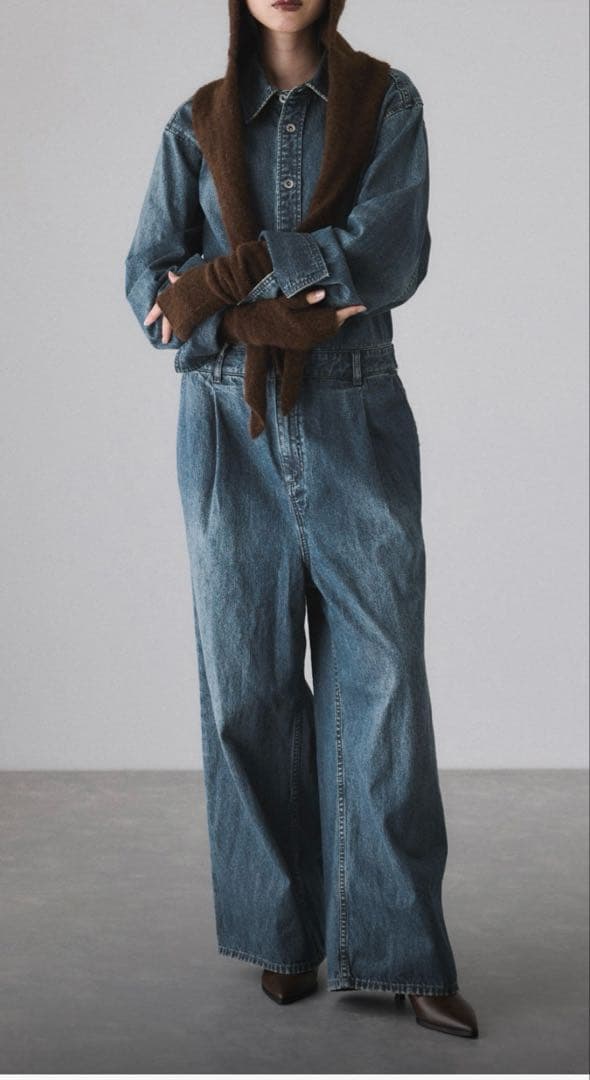 ADAM ET ROPE' FEMME デニムジャンプスーツ