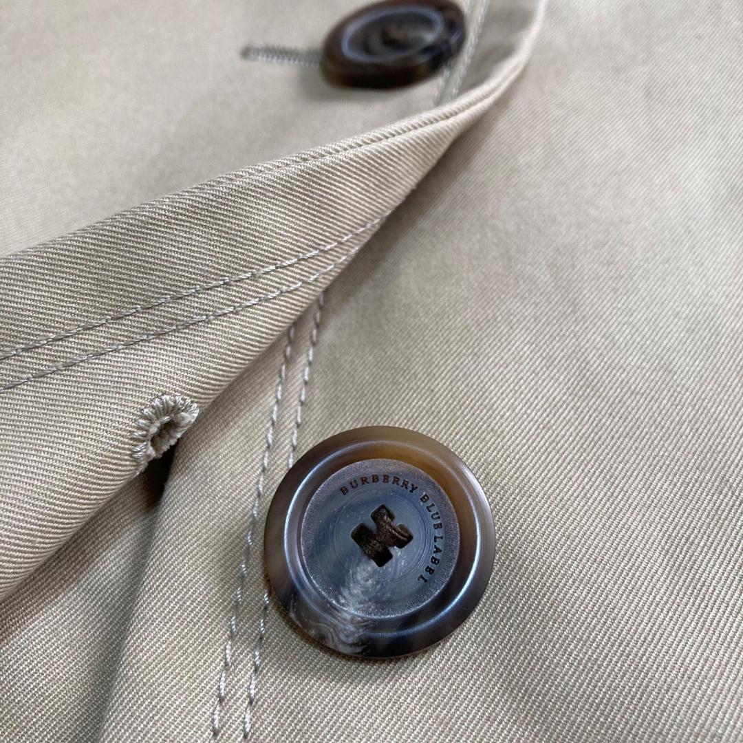 17156✨バーバリーブルーレーベル 40 ノバチェック トレンチコート ベルト
