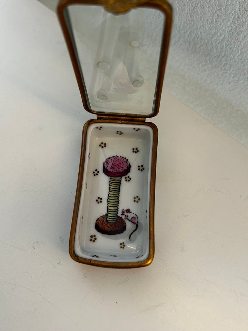 リモージュROCHARDボックスBOXガラスキャット猫シリーズ⑤・希少未使用品