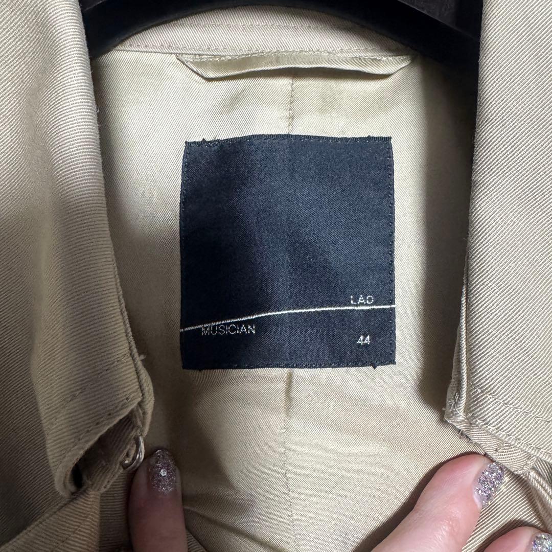 大きめ ラッドミュージシャン ビックトレンチコート ベージュ 44