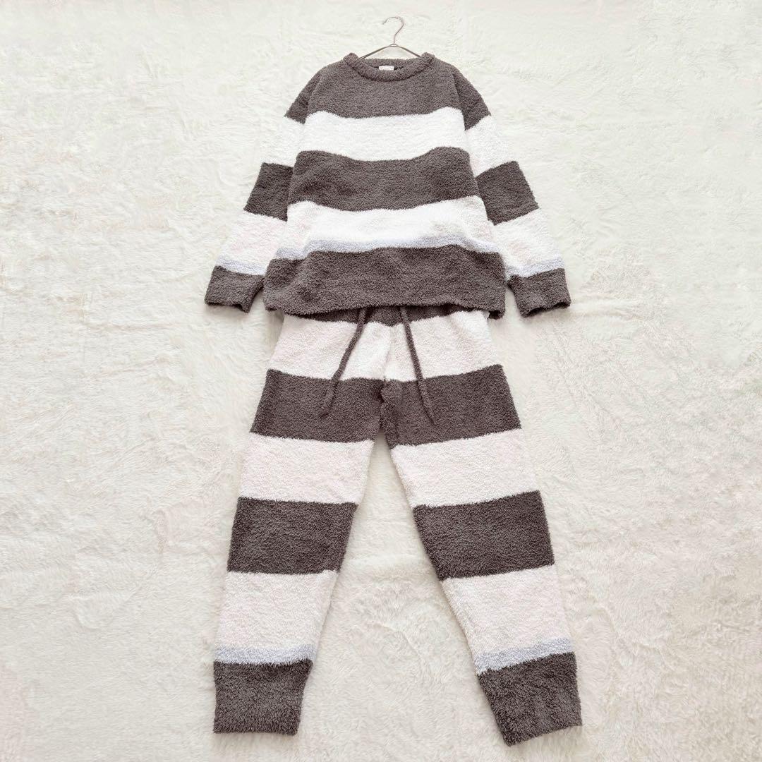 新品✨ジェラートピケ　ボーダー　ルームウェア　セットアップ　Fサイズ 大きめ