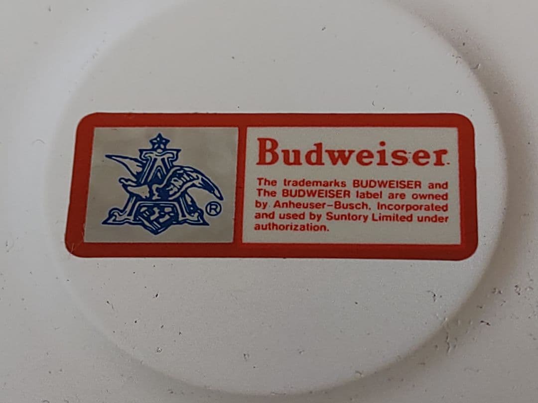 【希少品】Budweiser　ヴィンテージ灰皿　未使用品　アシストスタンド付き