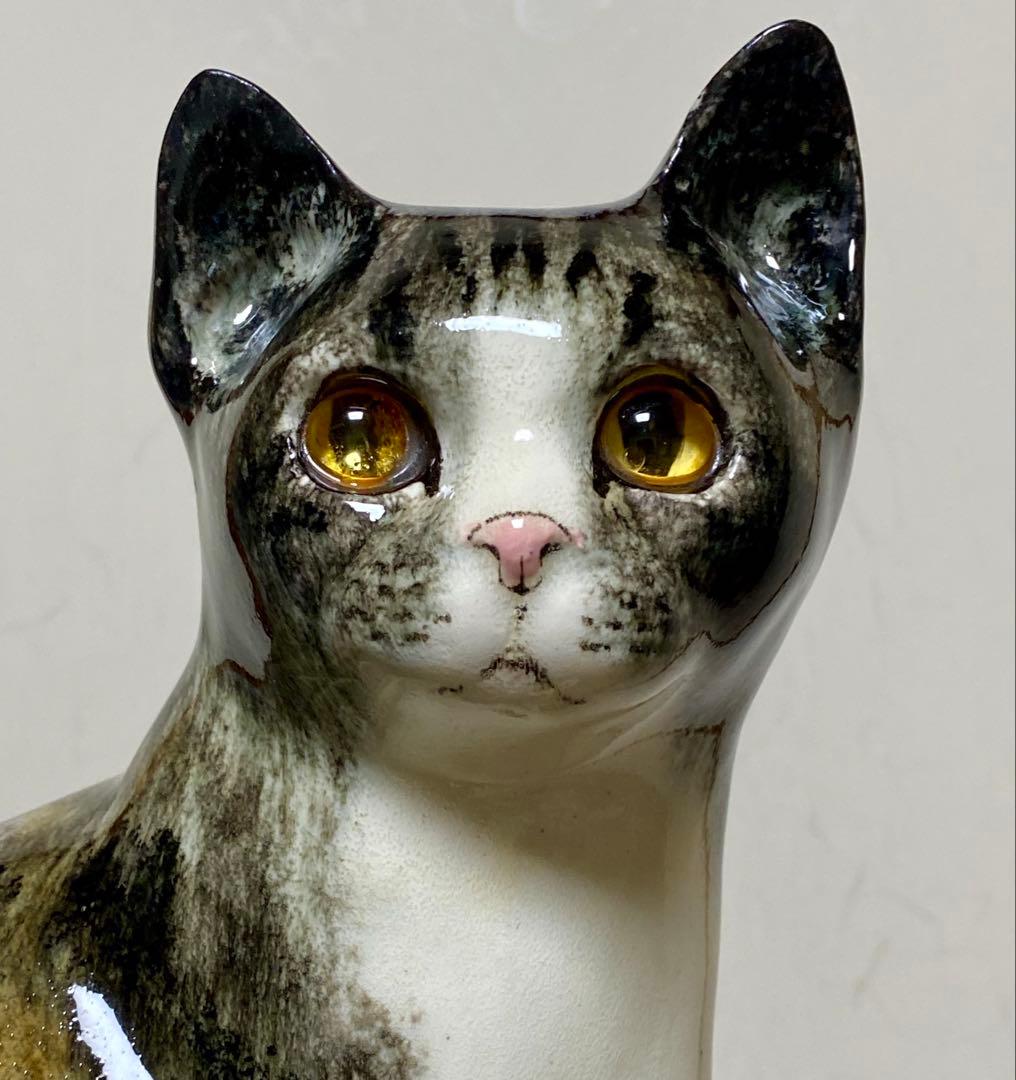 モデルNo.43 ウィンスタンレイキャット　初期作品　見返り猫　貫入無し❣️