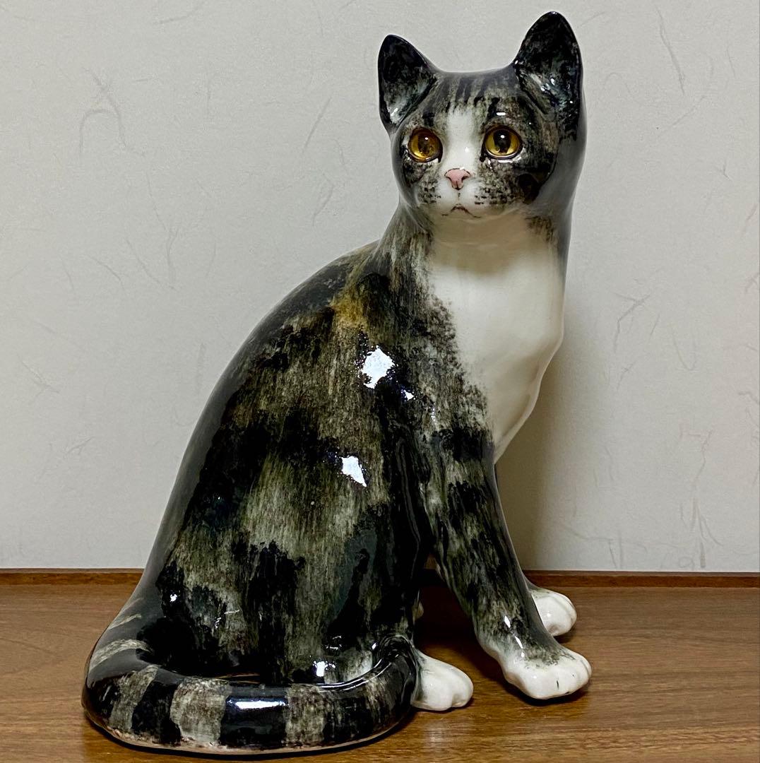 モデルNo.43 ウィンスタンレイキャット　初期作品　見返り猫　貫入無し❣️