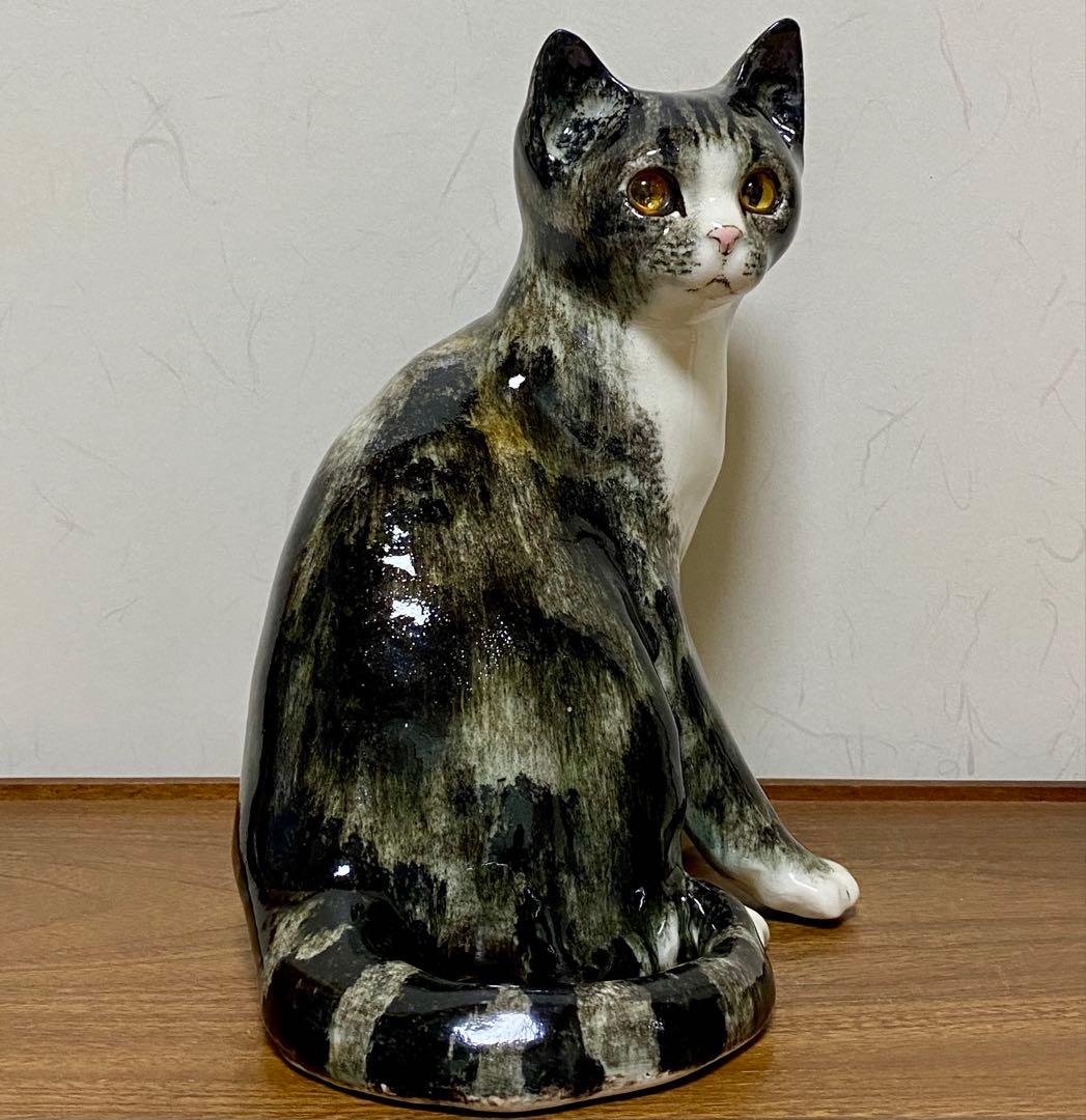 モデルNo.43 ウィンスタンレイキャット　初期作品　見返り猫　貫入無し❣️