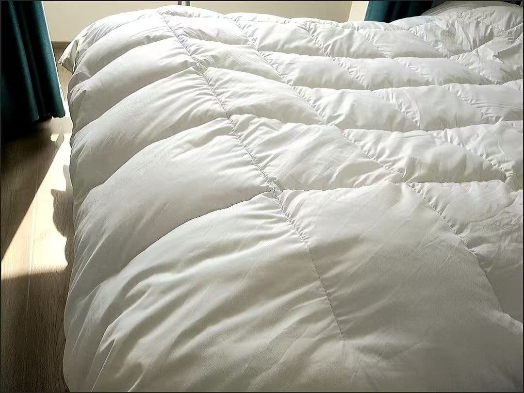 ホワイト ダブルサイズ 羽毛掛け布団180×220cm