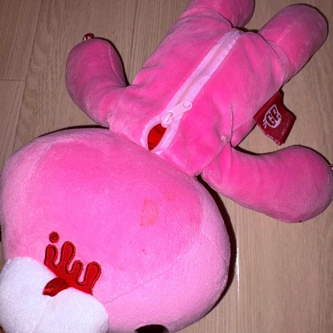 【最終値下げ】希少 脱グルーミー咬筋力自慢ポーチ カラビナ付き ピンク