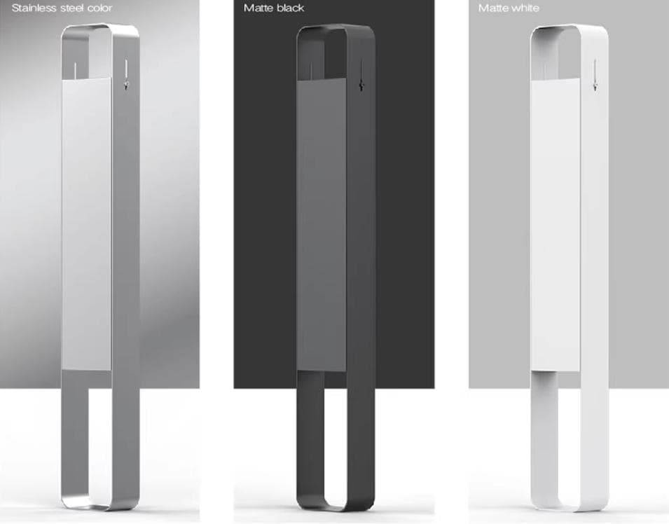 【新品】オシャレ！ スタンド 灰皿 角型 (黒)　名入れ(LOGO)可