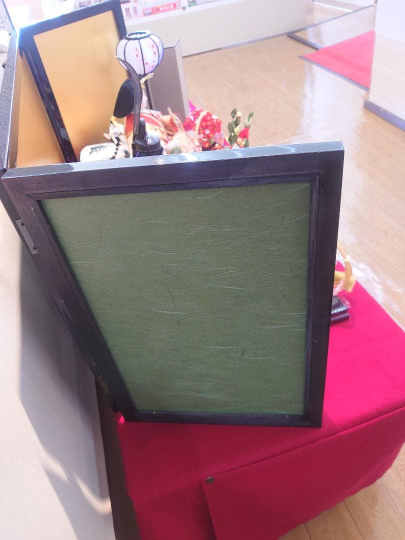 おひなさま用落とし金屏風と平台のセット●注意文あり●