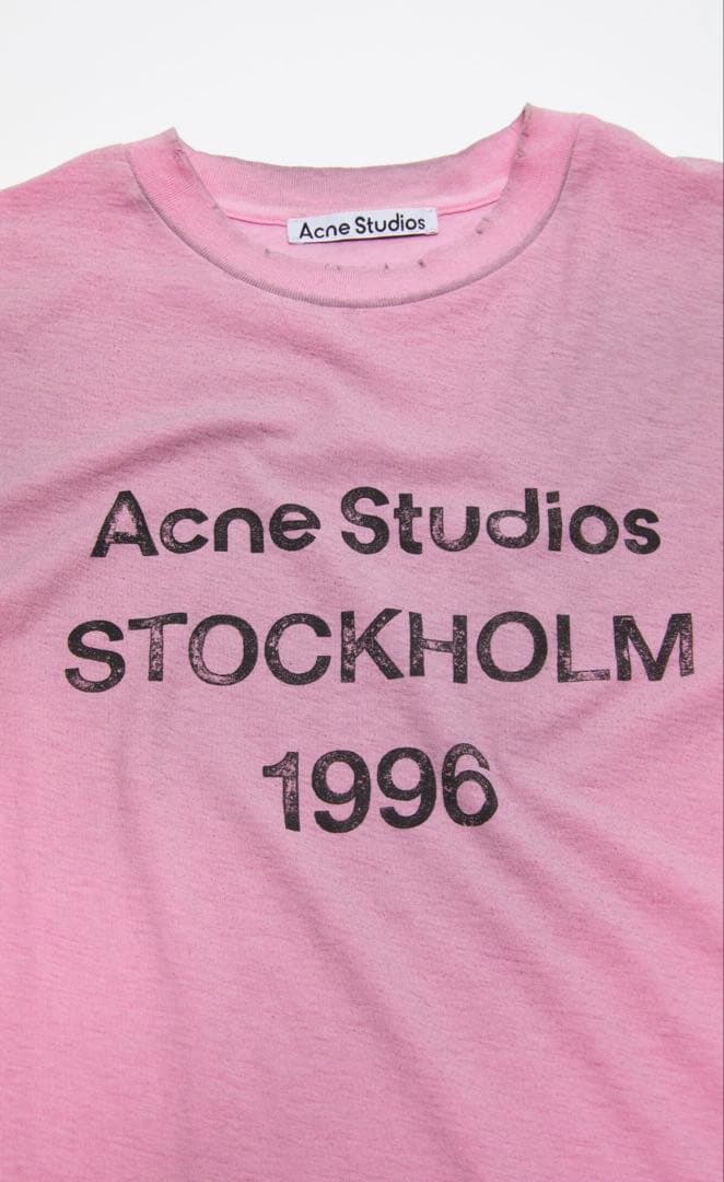 トップス Acne studios cotton candy pink