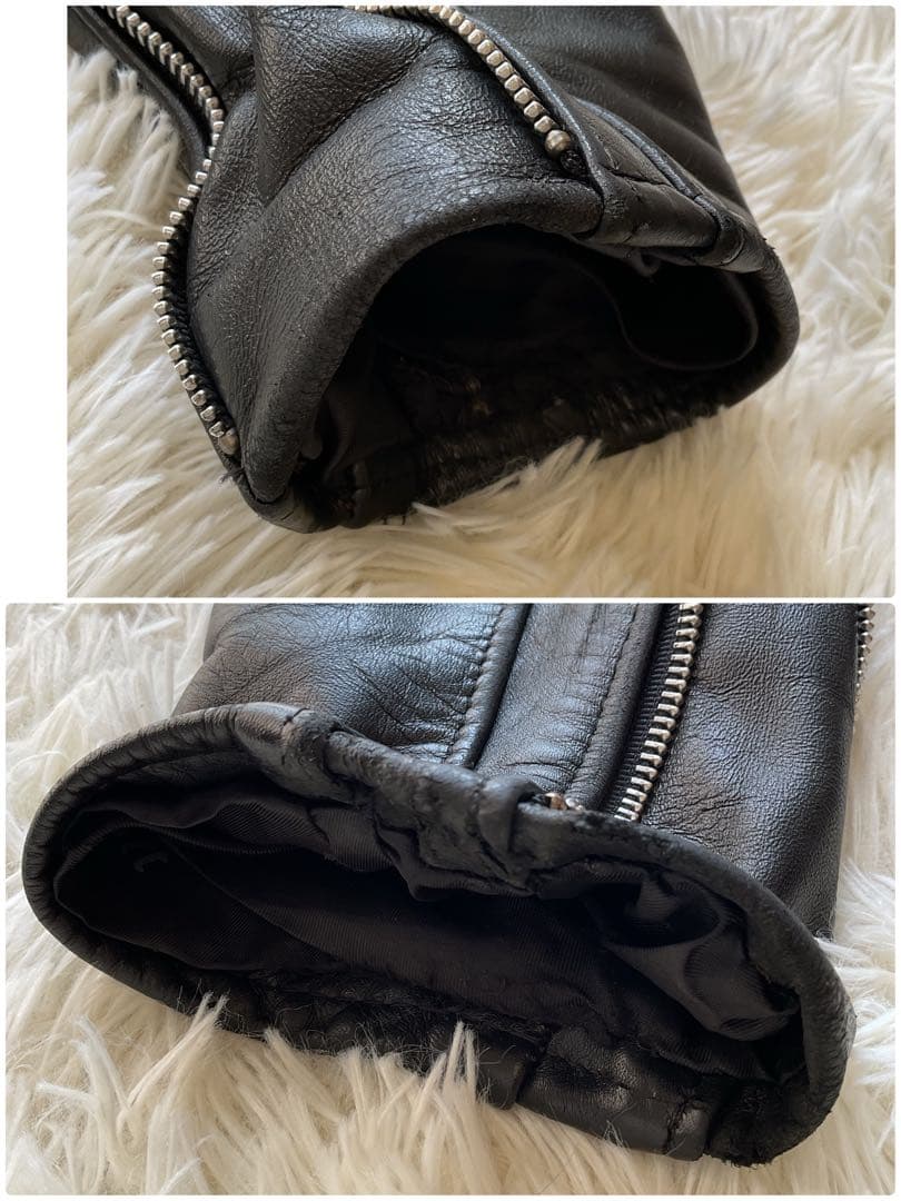 美品✨schott 652 レザージャケット　シングルライダース　本革　38 黒