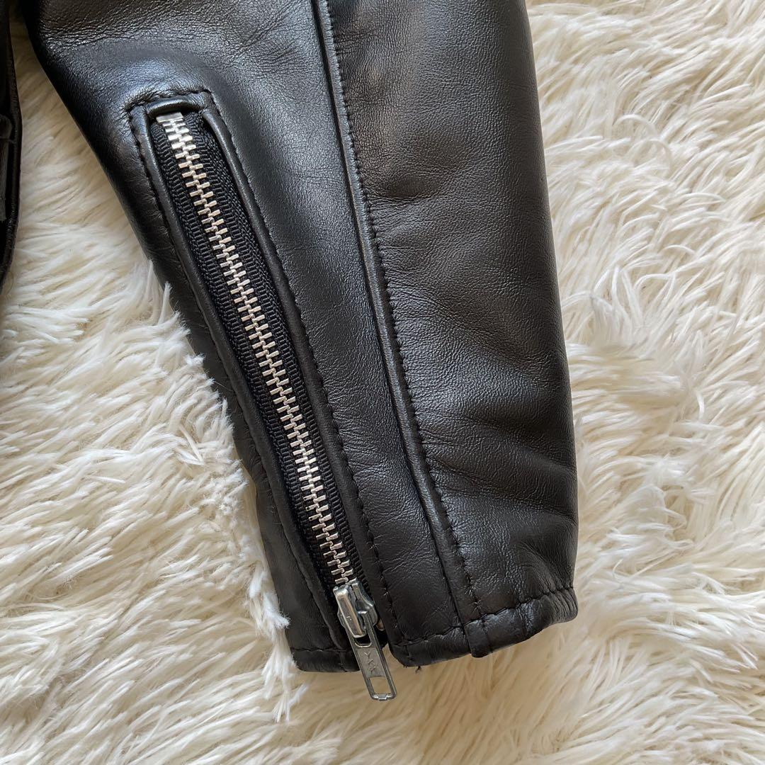 美品✨schott 652 レザージャケット　シングルライダース　本革　38 黒