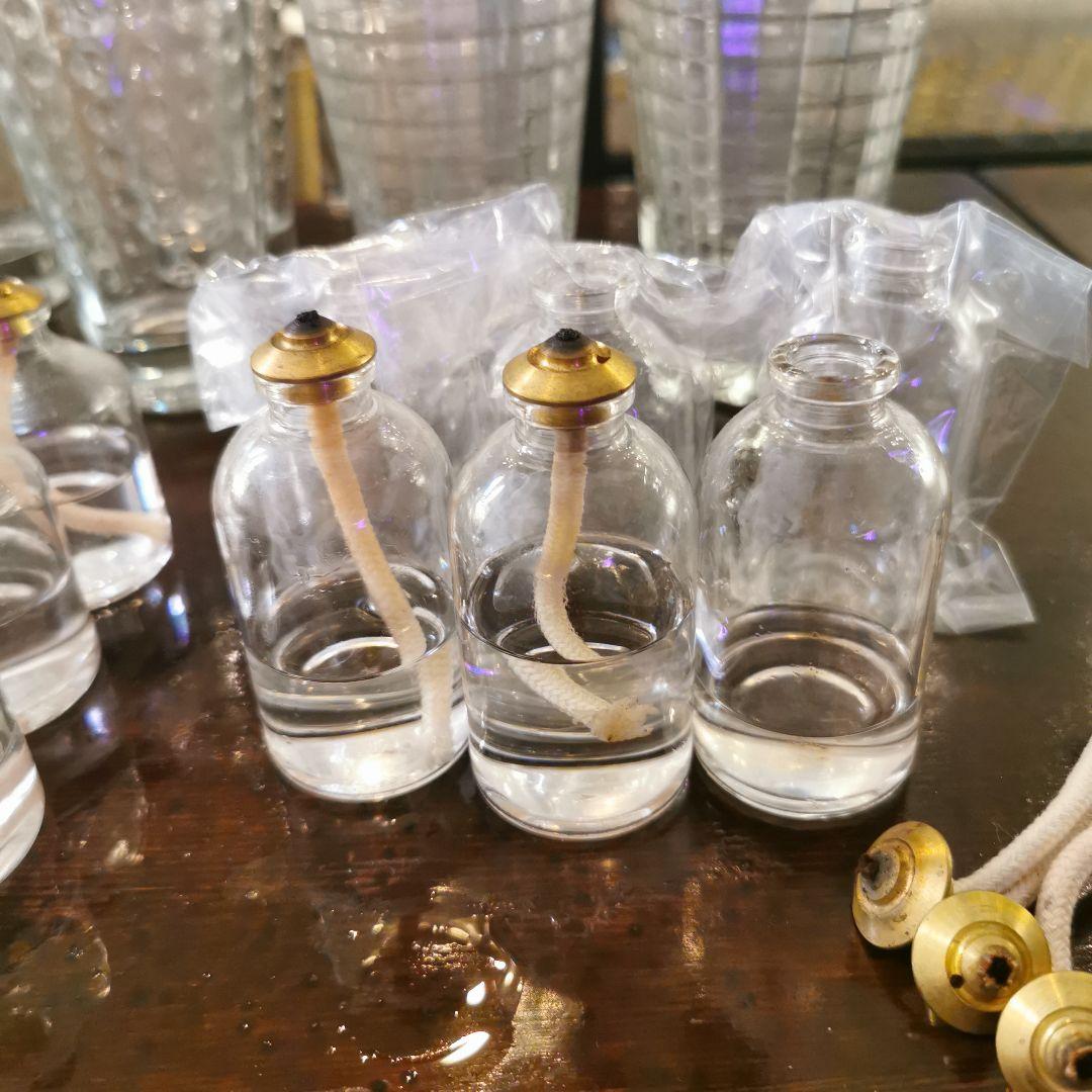 キャンドルホルダーとランプオイルセット