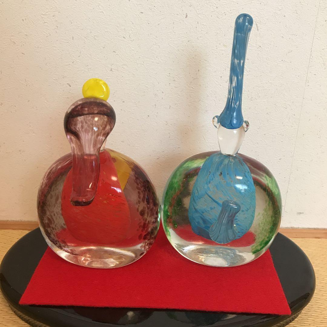 ガラス　雛人形　ひな祭り