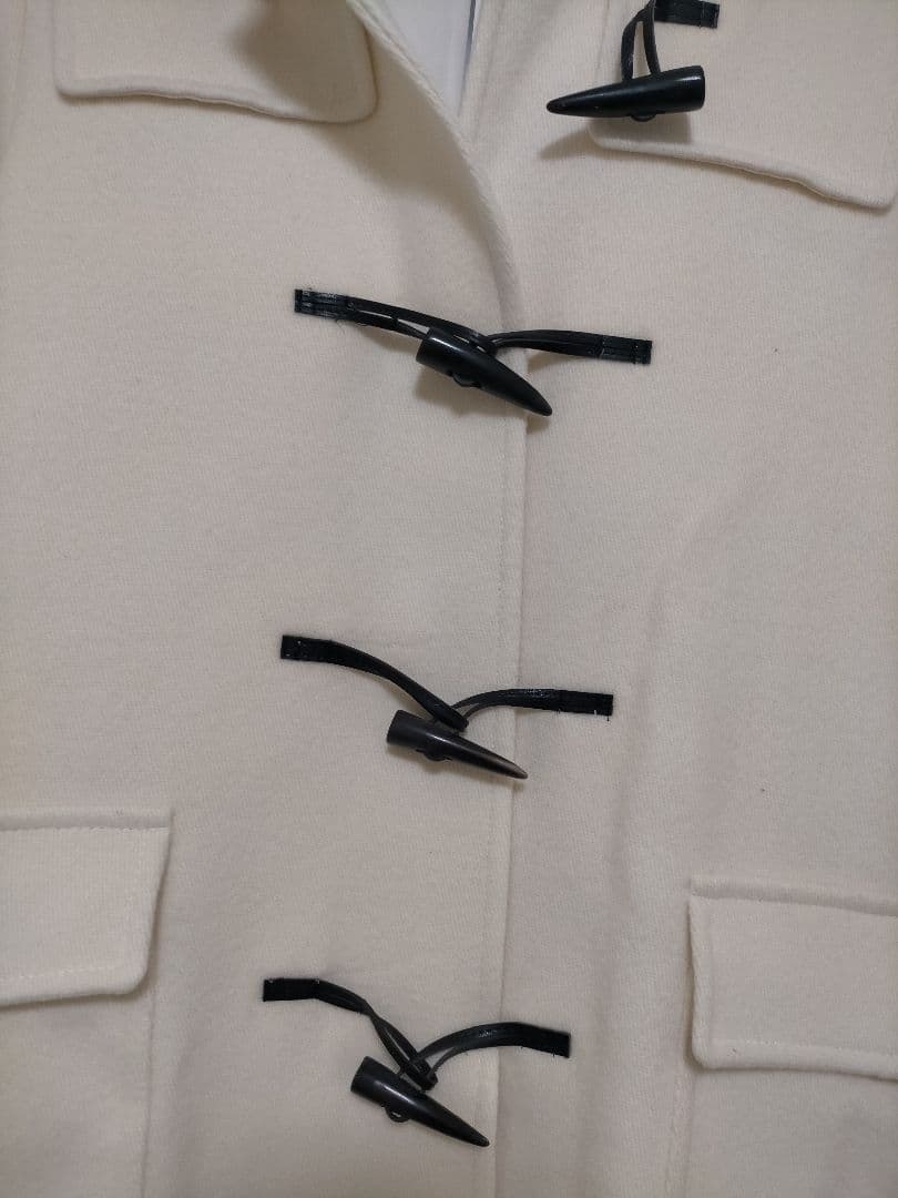 新品春物アナイのダッフルコート サイズ38 ホワイト ダウンコートロングコート