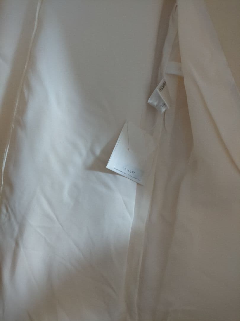 新品春物アナイのダッフルコート サイズ38 ホワイト ダウンコートロングコート