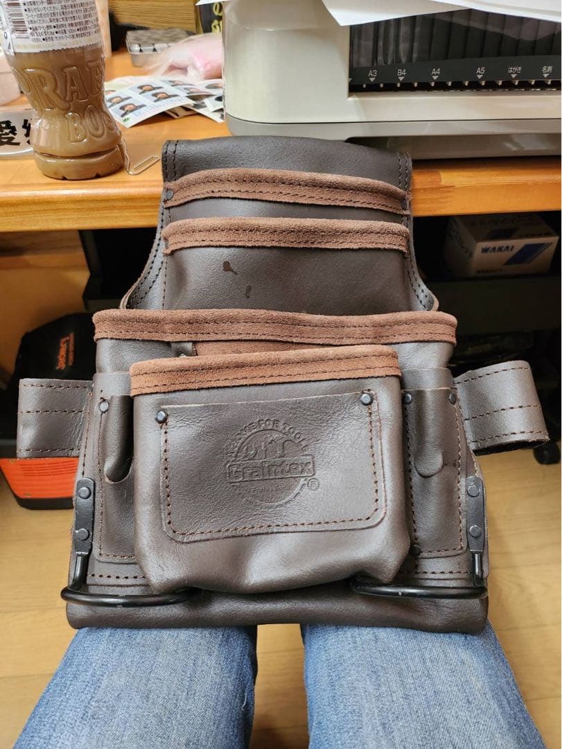腰袋 ブラウン