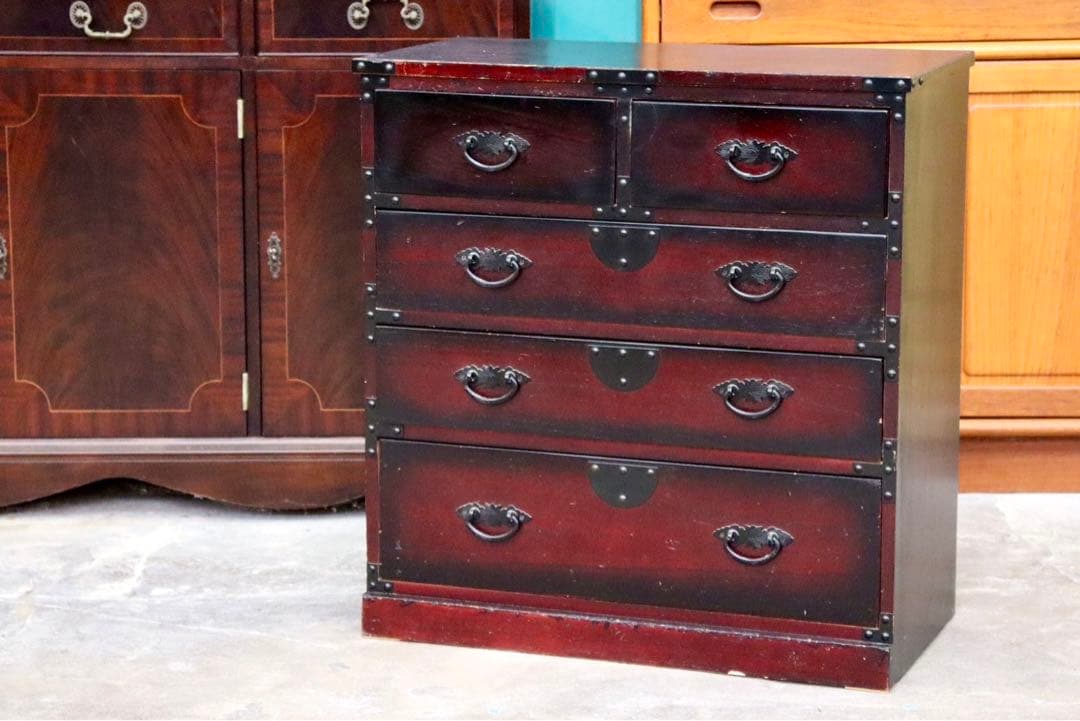 GMIK382D○時代箪笥 和家具 和モダン 和室 座敷 古民家 チェスト 整理