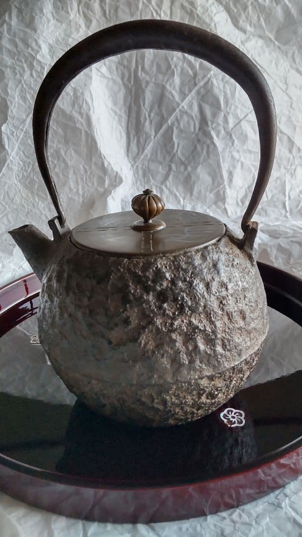 金寿堂造 雨宮宗 鉄瓶 銅蓋 茶道具 骨董