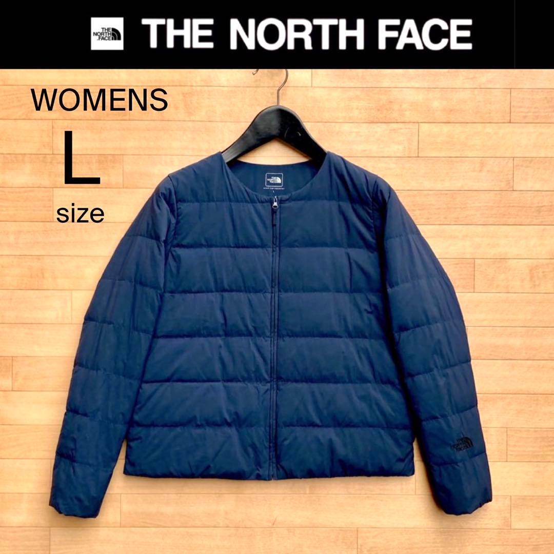 美品 L ザ ノースフェイス ダウンジャケット ボードウォークカーディガン